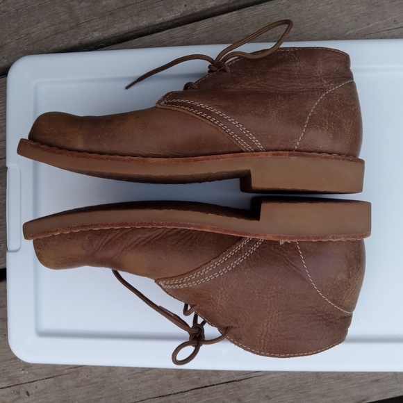 Roots Canada Brown Leather Chukka Boots Lace Up Shoes Women’s Size 7.5 - Picture 5 of 10